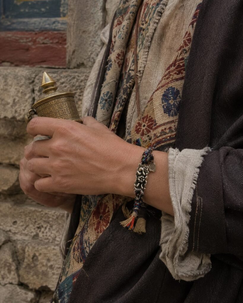 LHARI silver lotus protection bracelet 08 1