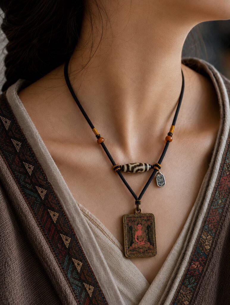 lhari the dzi reliquary necklace 05