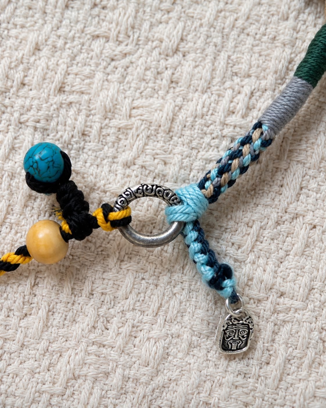 LHARI wind prayer cord necklace 04