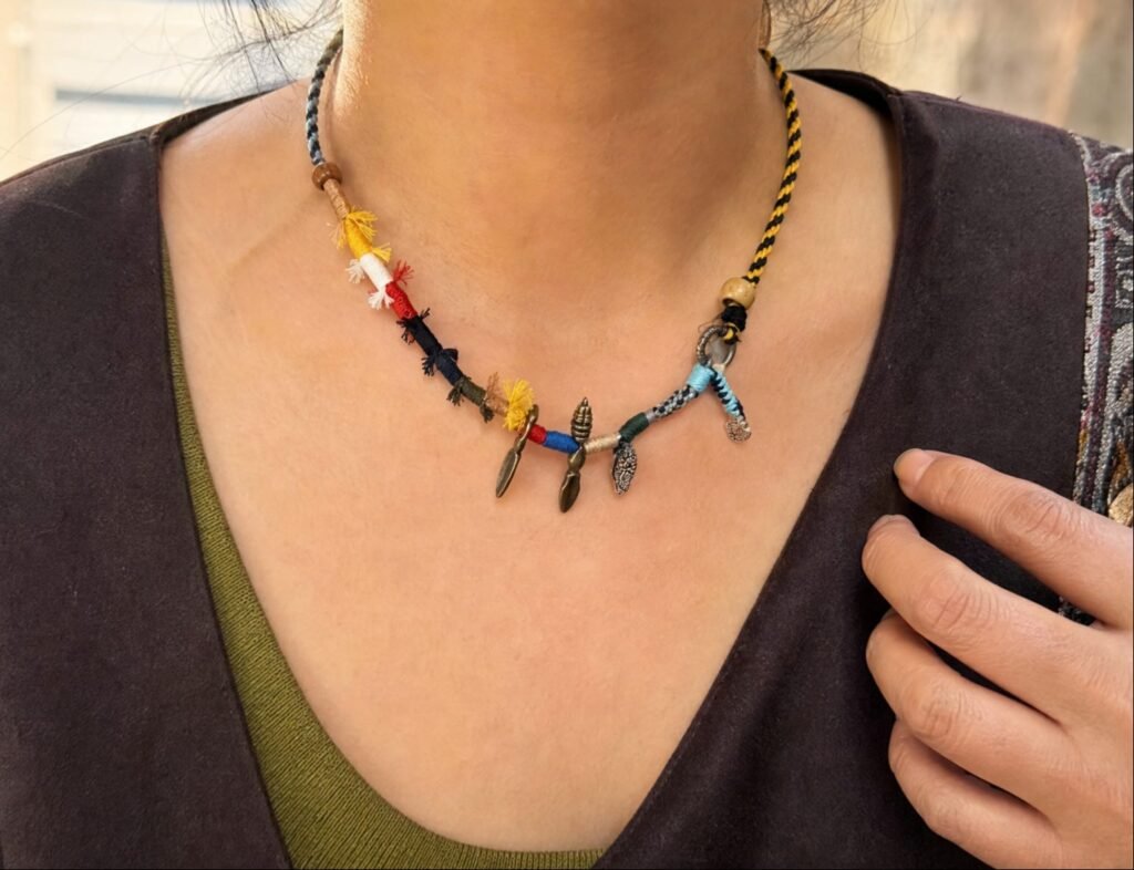 LHARI wind prayer cord necklace 08